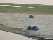 Bord de Yamuna river- Inde